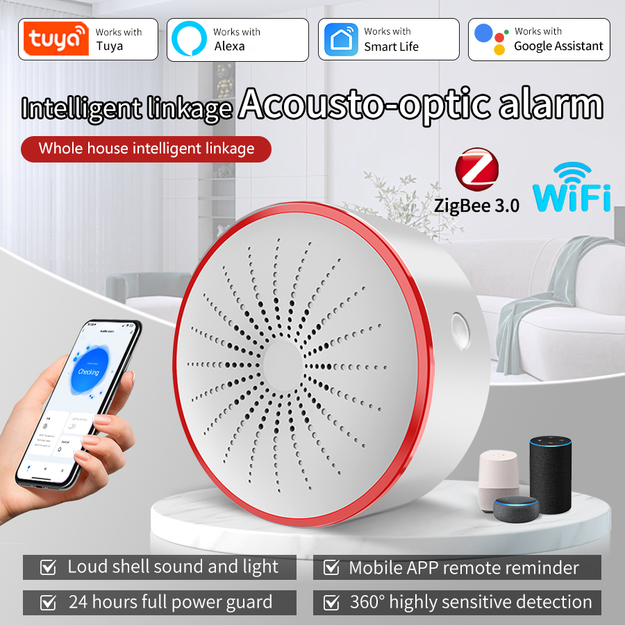 Smart Home Lighting - Tuya WiFi ZigBee Smart Alarm Siren