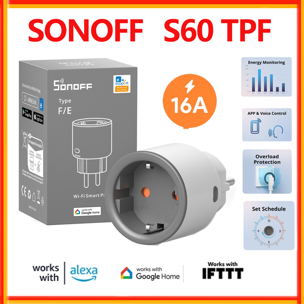 Smart Home Wiz - SONOFF S60 TPF EU Wifi Smart