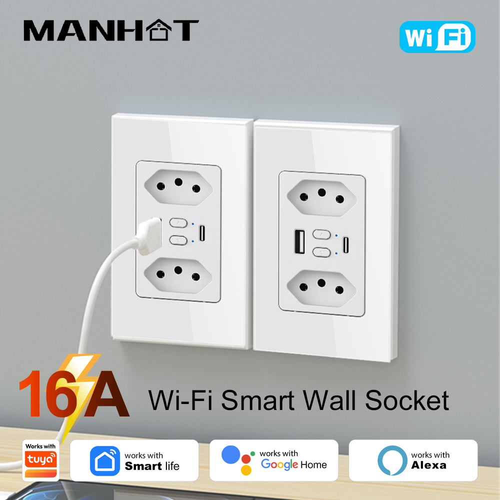 Smart Home Wiz - MANHOT Wifi Smart Brazil Socket Switch