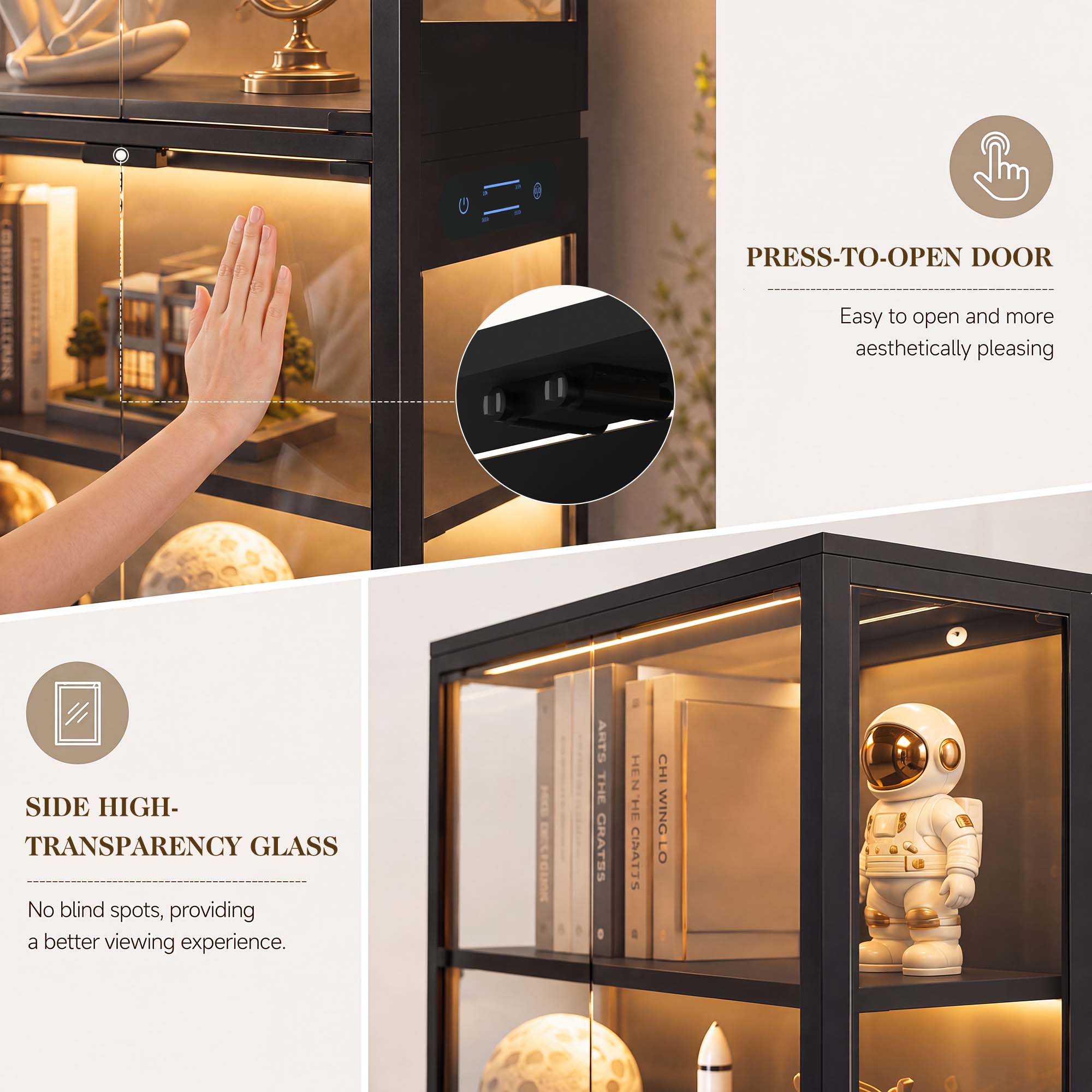 TCGBKAF 5‑Tier Display Cabinet - огляд і ціна Smart Home Room