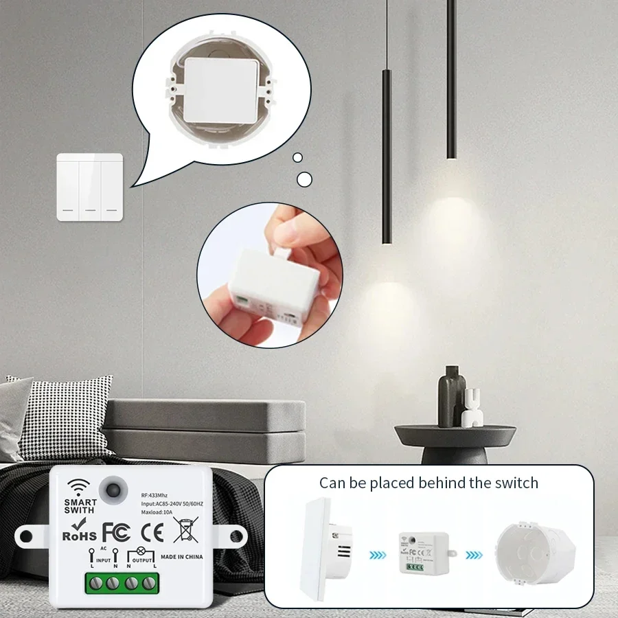 RF 433MHz Wireless Remote Cont - огляд і ціна Smart Home Internet