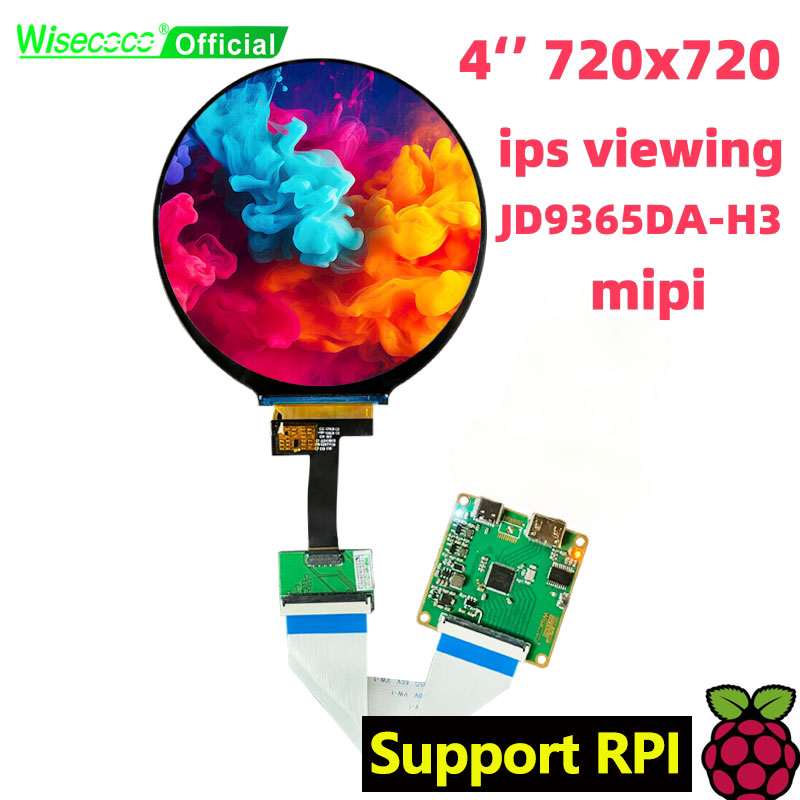 Wisecoco 4 Inch Round LCD Disp - огляд і ціна Smart Home Raspberry Pi