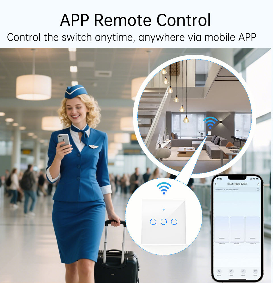 WiFi RF 433mhz Touch Wall Ligh - огляд і ціна Smart Home Internet