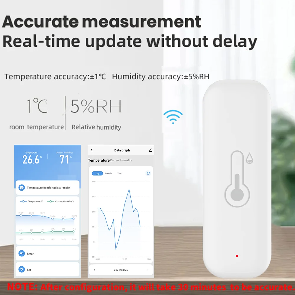 1~4pcs Tuya WiFi Temperature H - огляд і ціна Smart Home Yandex