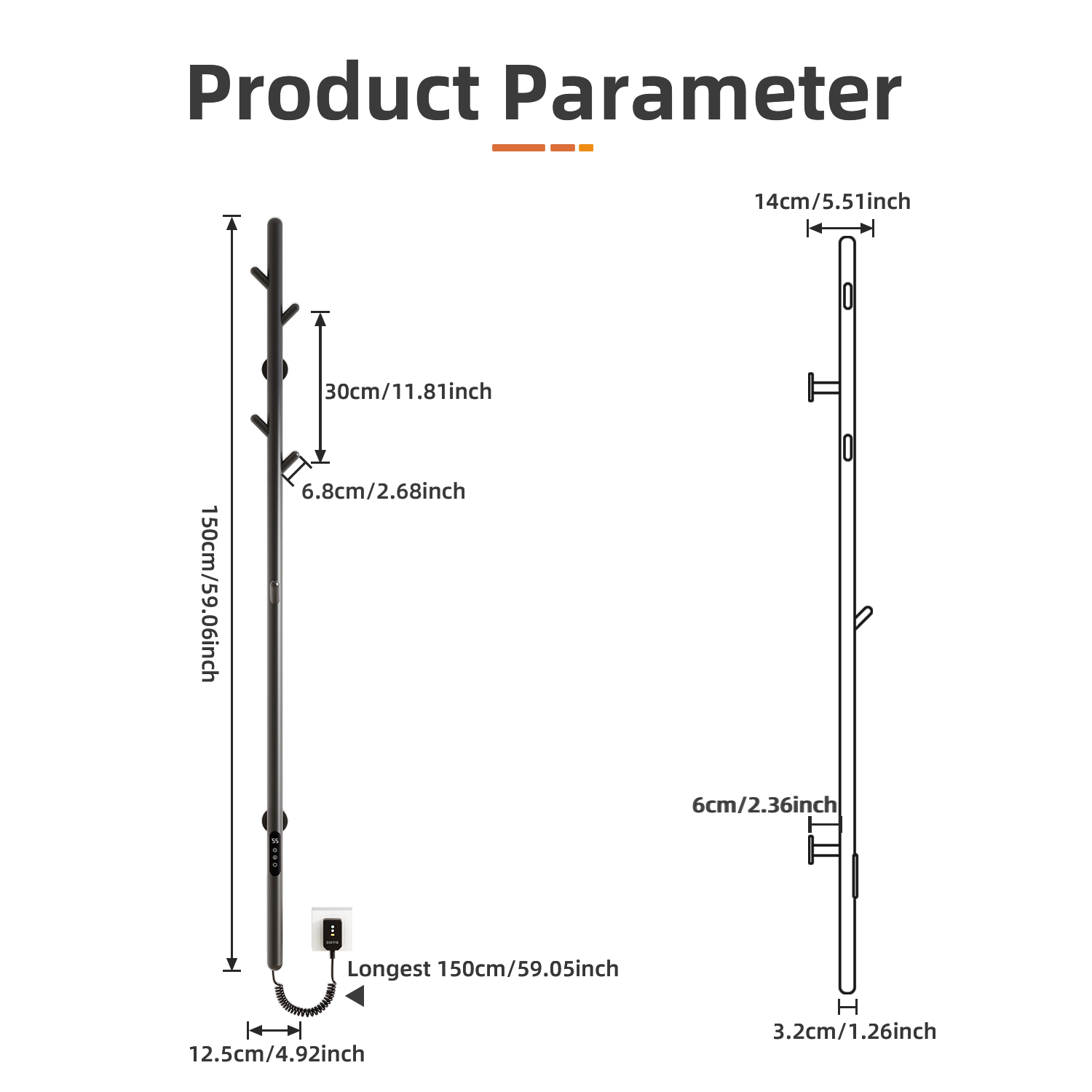 Smart Electric Towel Rack Eco- - огляд і ціна Smart Home Hotel