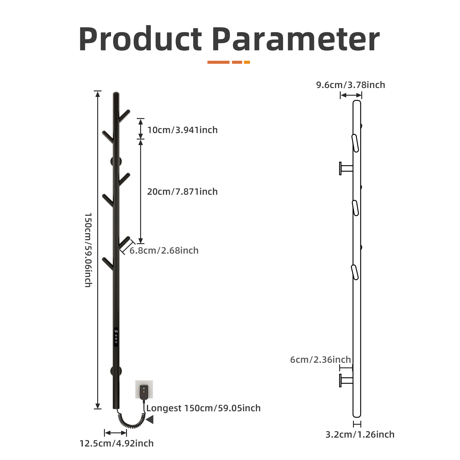 Smart Electric Towel Rack Eco- - огляд і ціна Smart Home Hotel