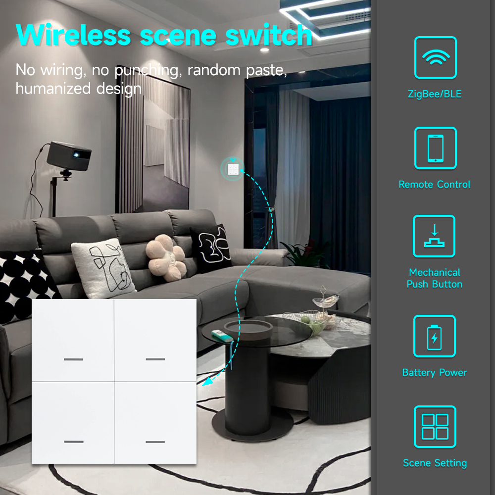Tuya ZigBee 3.0 Smart Scene Sw - огляд і ціна Smart Home Knx