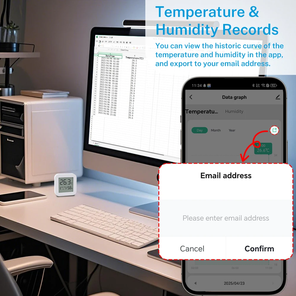 1~4PCS Zigbee 3.0 Temperature  - огляд і ціна Smart Home Yandex