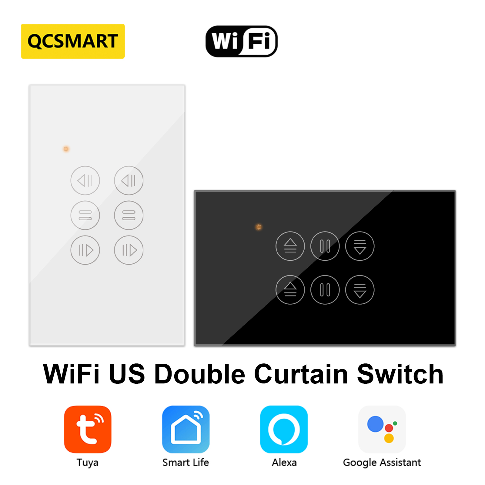 QCSMART WiFi Double Curtain US - огляд і ціна Universal Remote Smart Home
