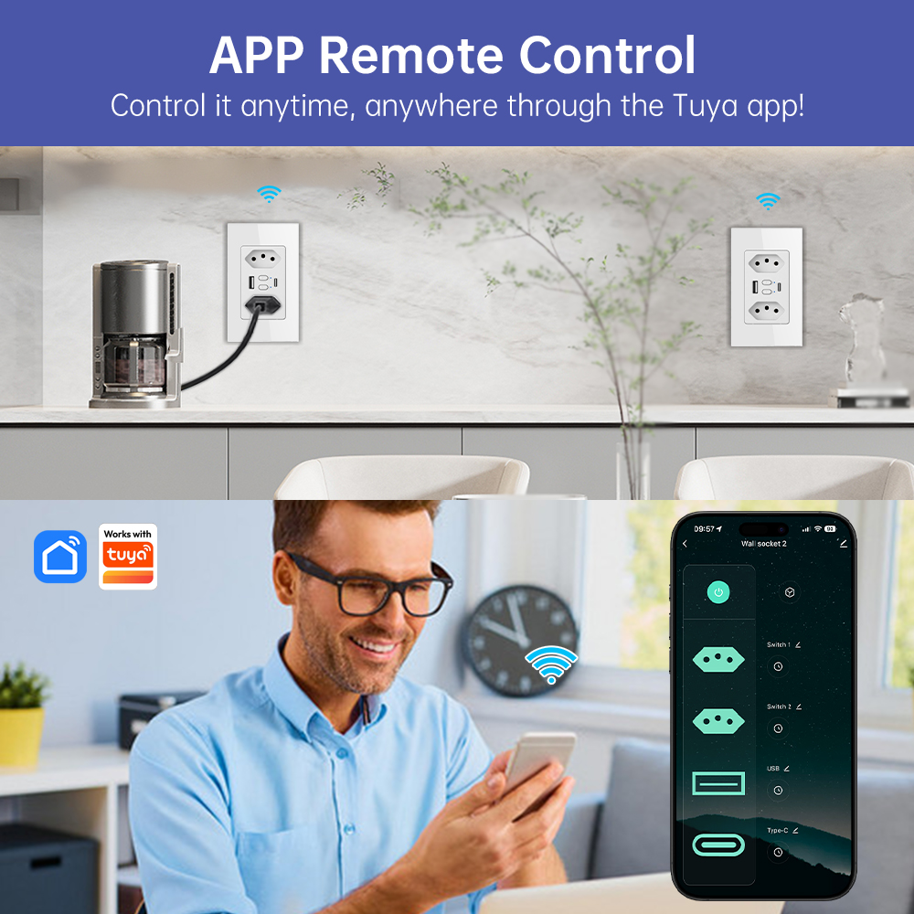 MANHOT Wifi Smart Brazil Socke - огляд і ціна Smart Home Wiz