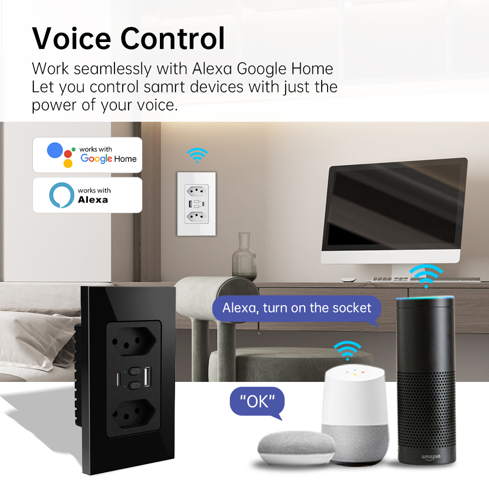 MANHOT Wifi Smart Brazil Socke - огляд і ціна Smart Home Wiz