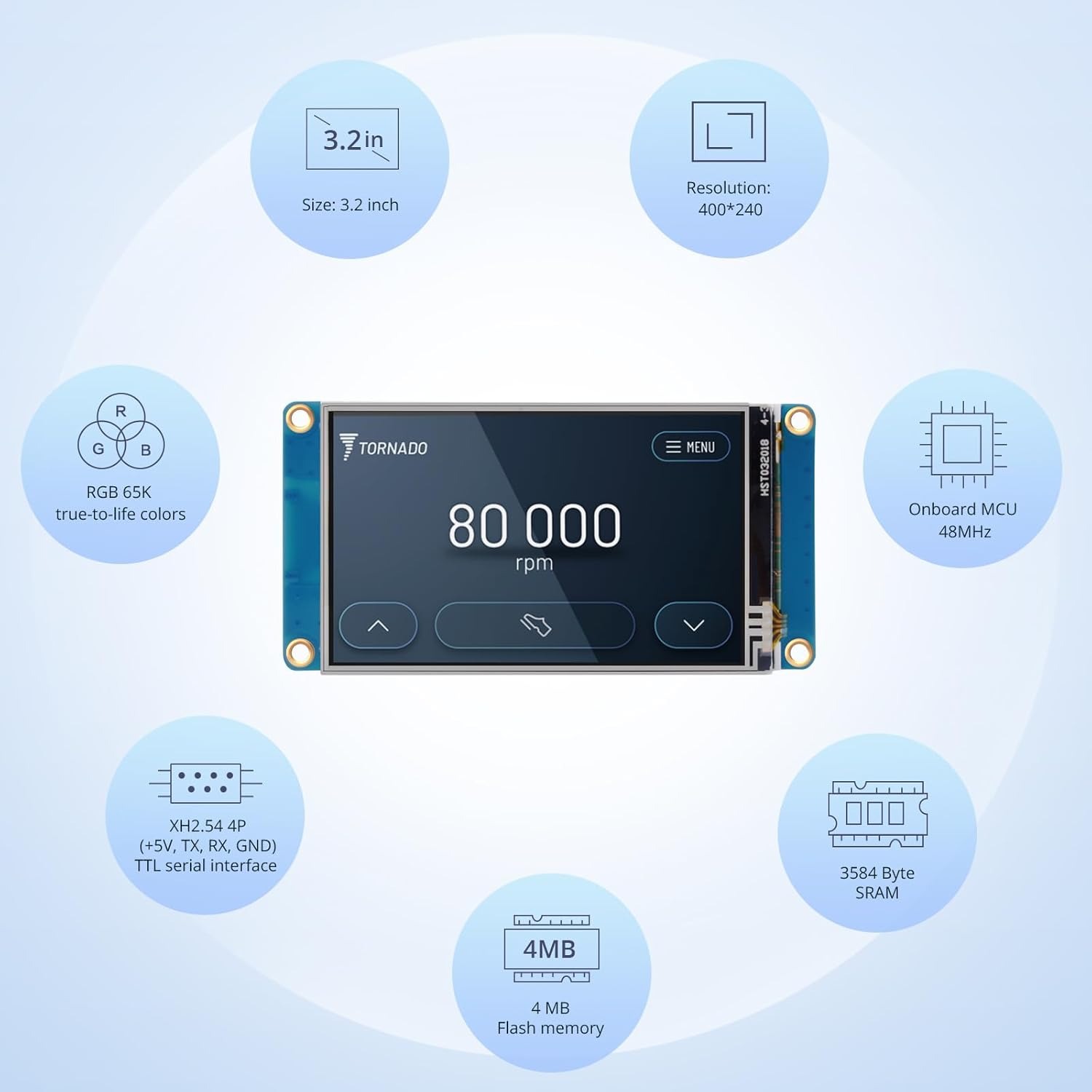 NX4024T032 UART HMI Smart LCD  - огляд і ціна Smart Home Raspberry Pi