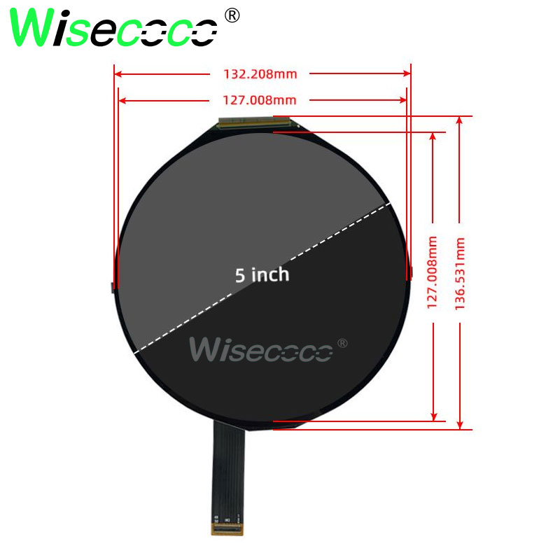 Round LCD Display 5 Inch 1080x - огляд і ціна Smart Home Raspberry Pi