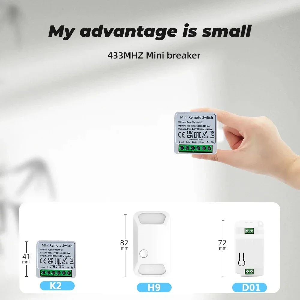 433Mhz RF 86 Wall Panel Switch - огляд і ціна Smart Home Ventilation