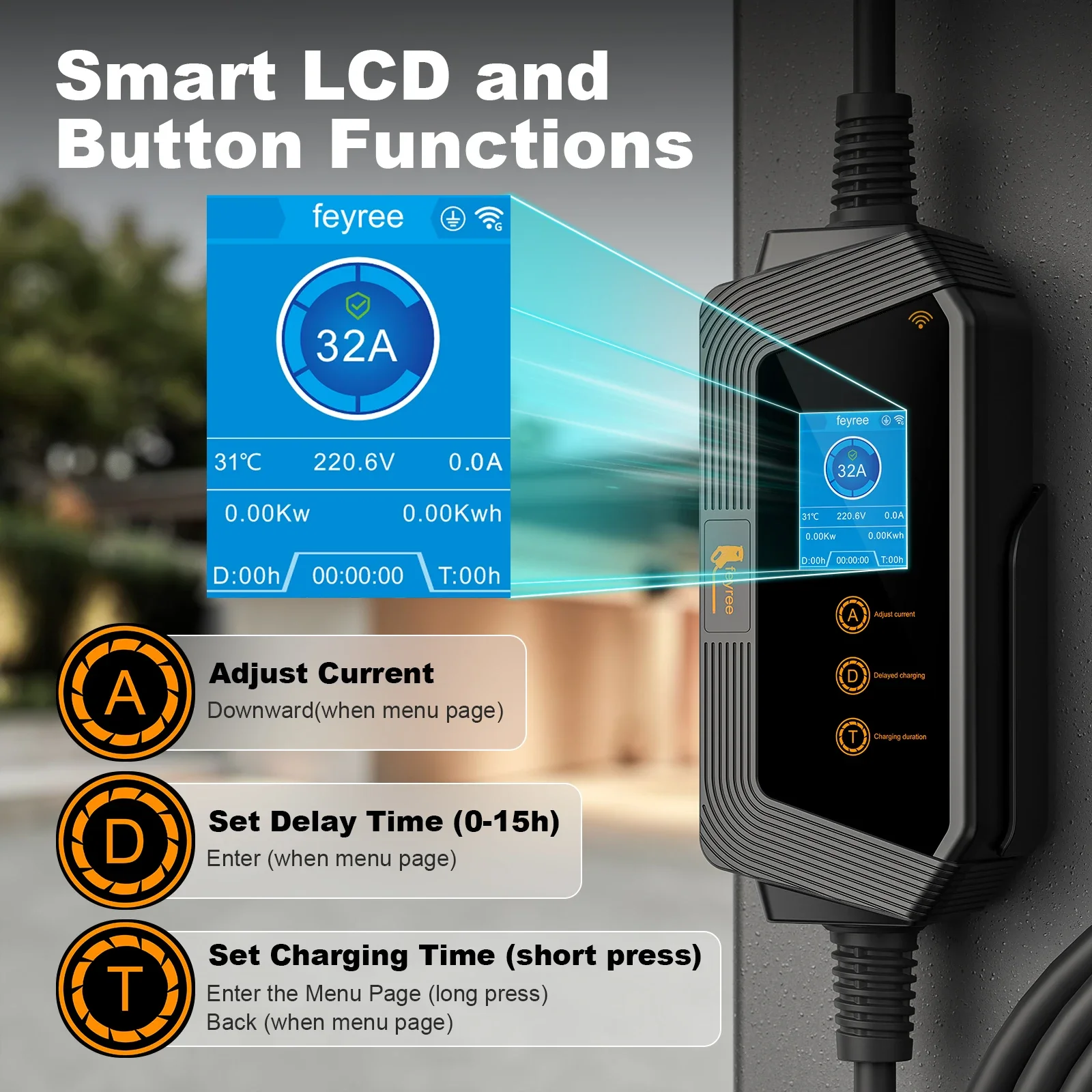 Feyree Type1 Portable EV Charg - огляд і ціна Smart Home For Pc