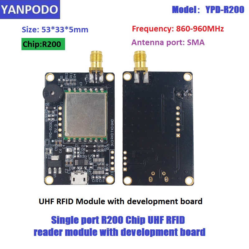 R200 Chip UHF RFID Reader Modu - огляд і ціна Smart Home Raspberry Pi