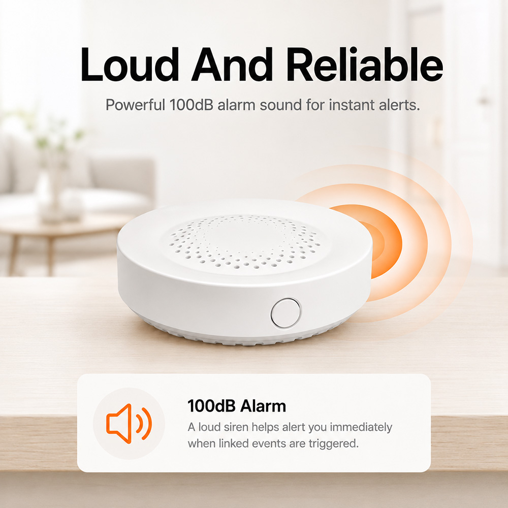 Tuya Zigbee Siren Alarm 100dB  - огляд і ціна Smart Home Yandex